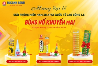 DUCANH BOND khuyến mại tưng bừng chào mừng đại lễ 30/04 - 01/05